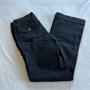Dana Buchman Black Wide Leg Trouser Jeans